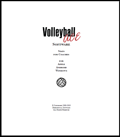 Volleyball ACE and TapRecorder with PracticeStats for Competitive Court Volleyball